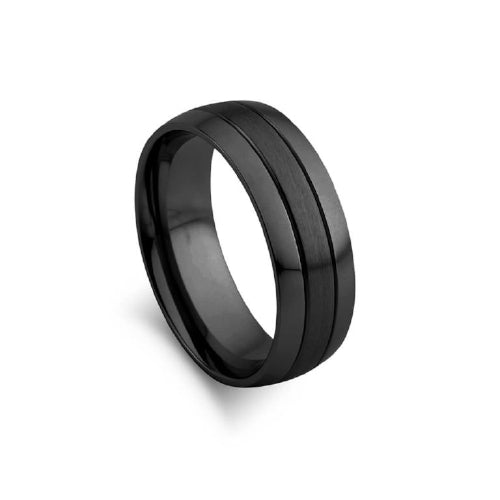 Black steel ring