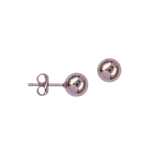 6mm rose gold studs