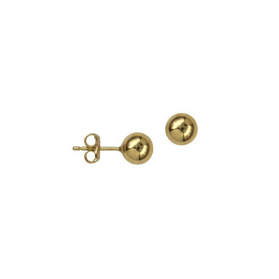 9ct gold 6mm ball studs