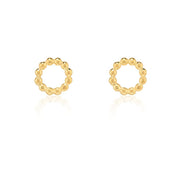 Beaded Circle Studs