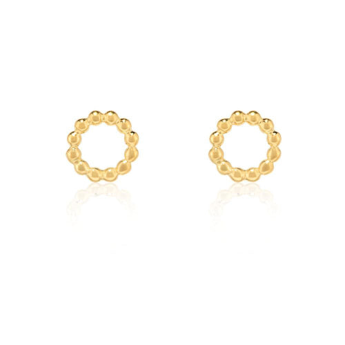 Beaded Circle Studs