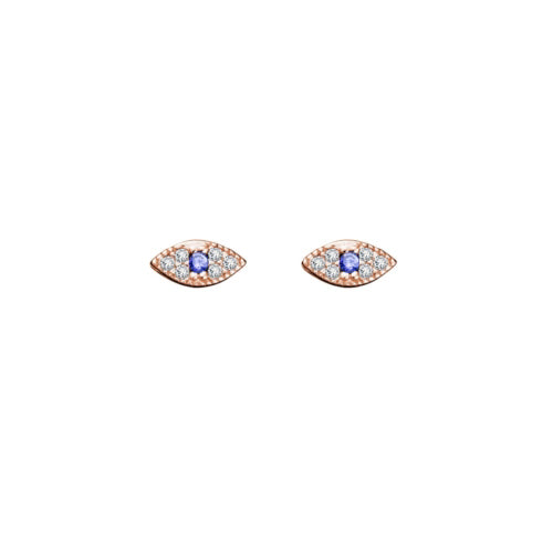 rose gold plated earrings