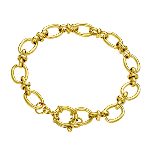 Punk link charm bracelet