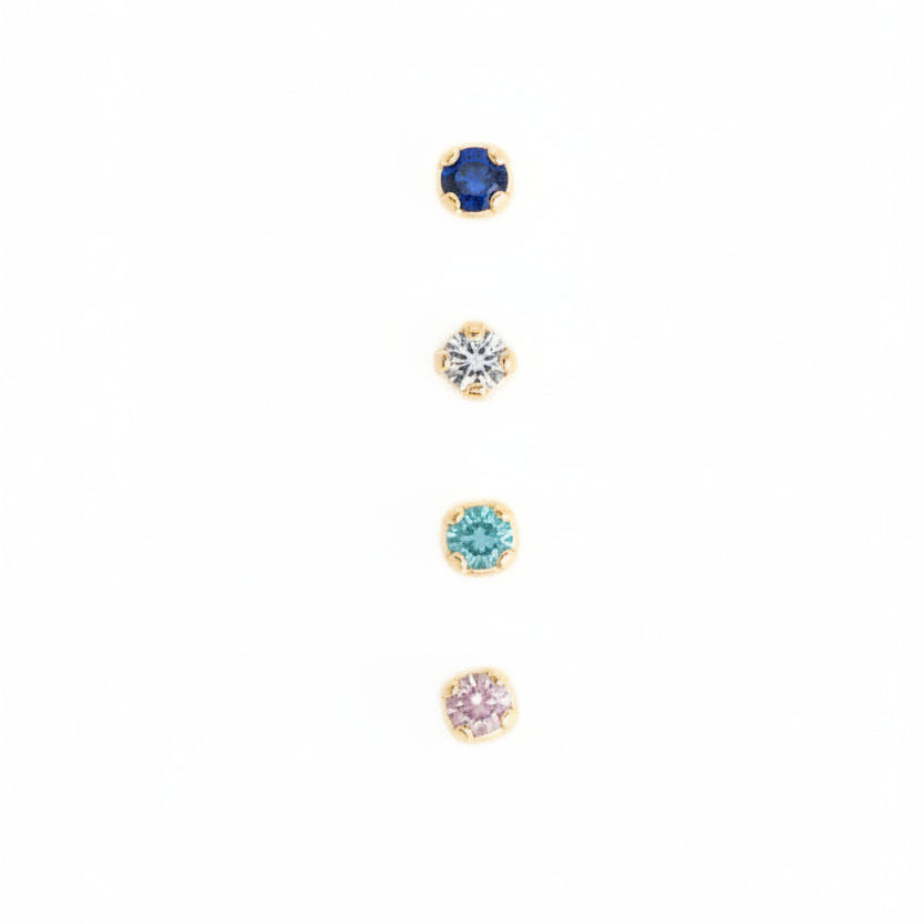 4 Pack Gold Plated Nose Studs