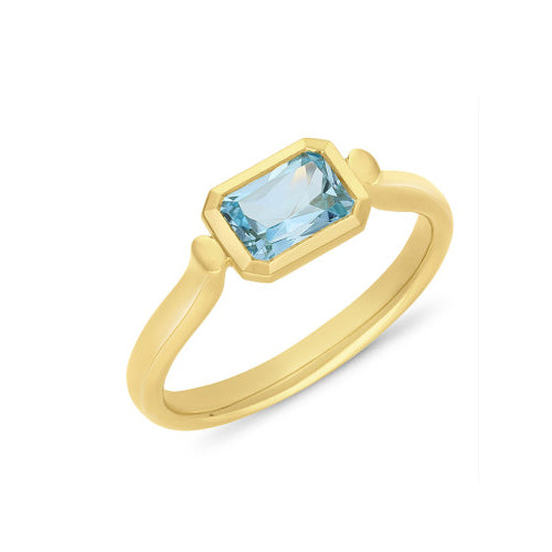 9ct Blue Topaz ring