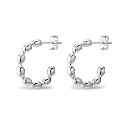 Sterling silver hoops