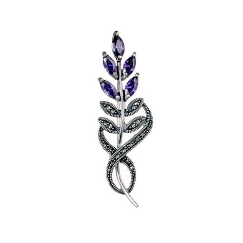 Sterling silver marcasite Brooch