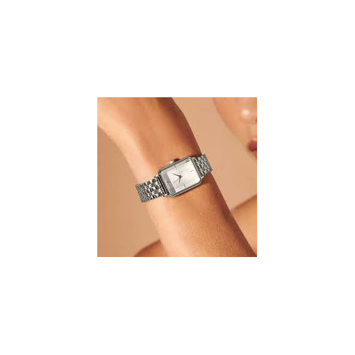 Rosefield Octagon Silver Watch