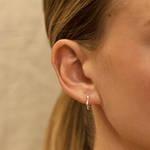 Organica mini hoop earrings