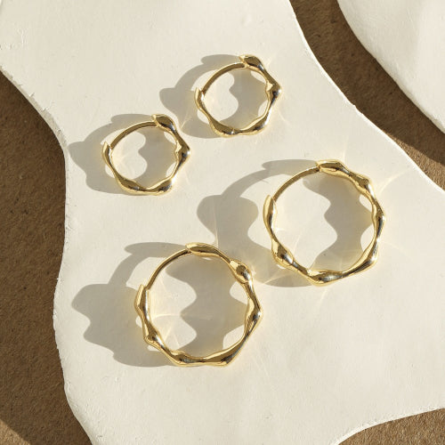 Organica mini hoop earrings