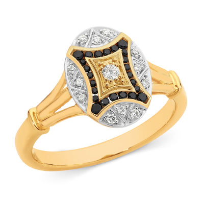 9ct Diamond vintage ring