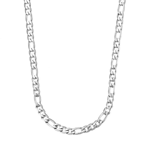 60cm Steel Figaro Chain 8mm
