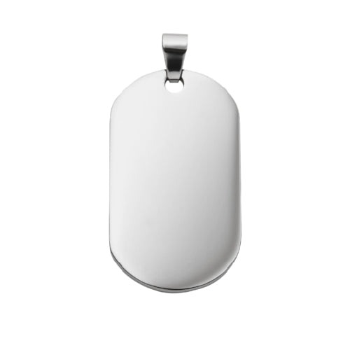 Stainless steel dog tag