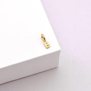 9k Tiny Letter Charm B