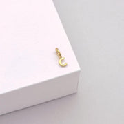 9k Tiny Letter Charm C