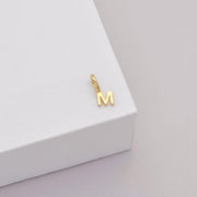 9k Tiny Letter Charm M