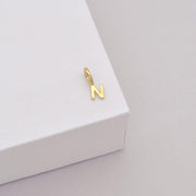 9k Tiny Letter Charm N