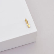 9k Tiny Letter Charm S