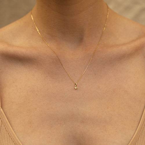 9k Tiny Letter Charm W