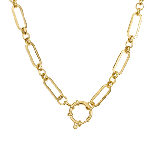 Mixed Link Charm necklace