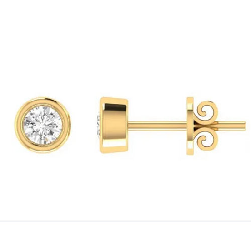 9ct gold diamond studs