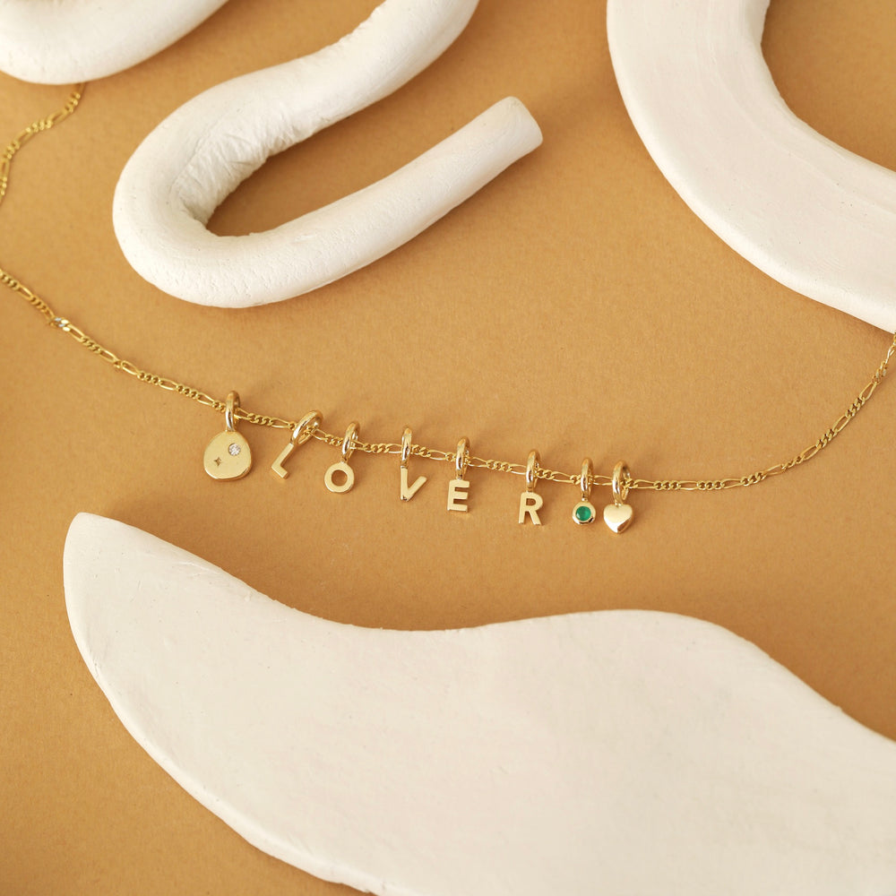 9ct Tiny Letter Charm
