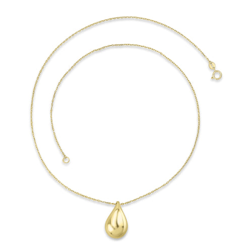 9ct Bold Teardrop Pendant