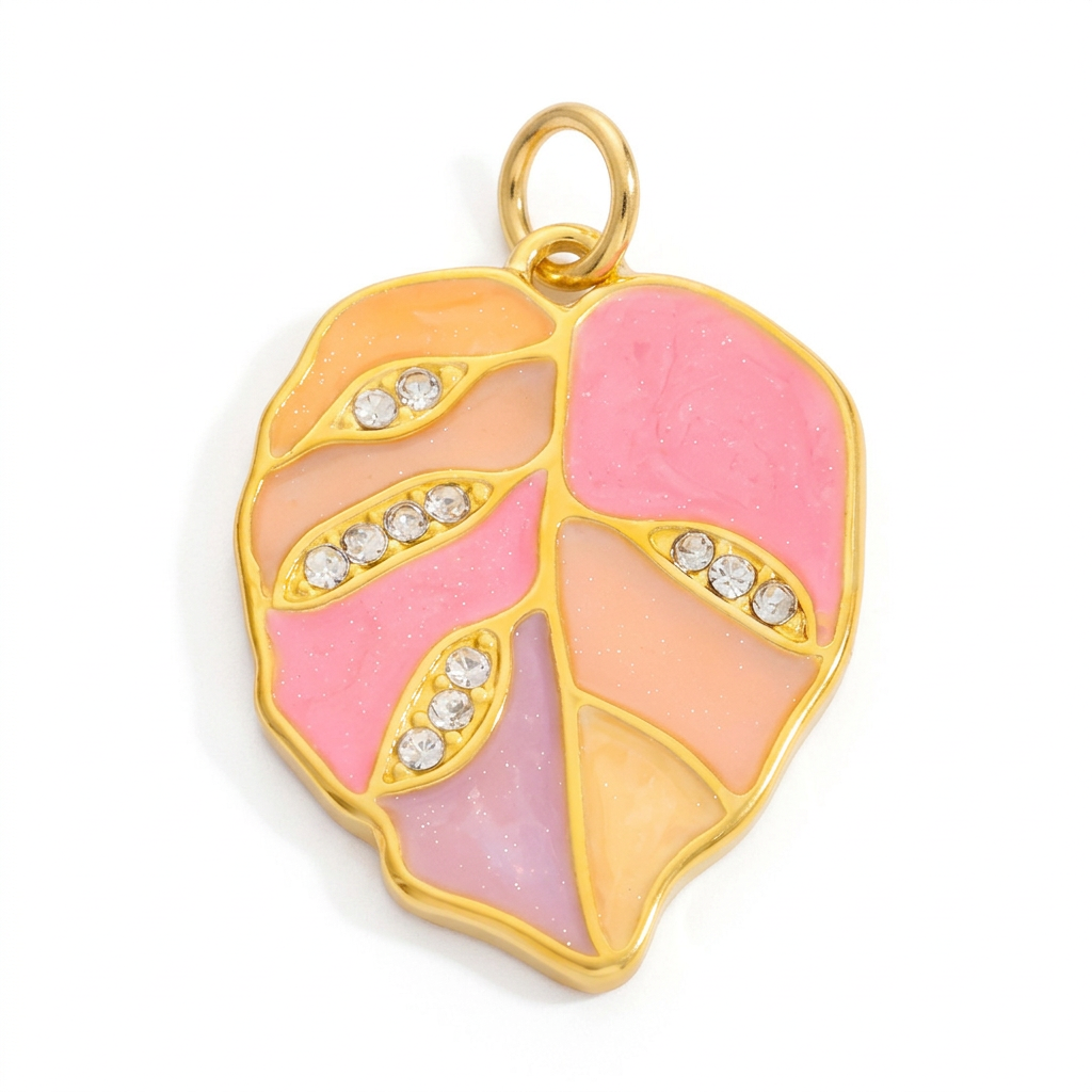 Charm Bar Leaf Charm