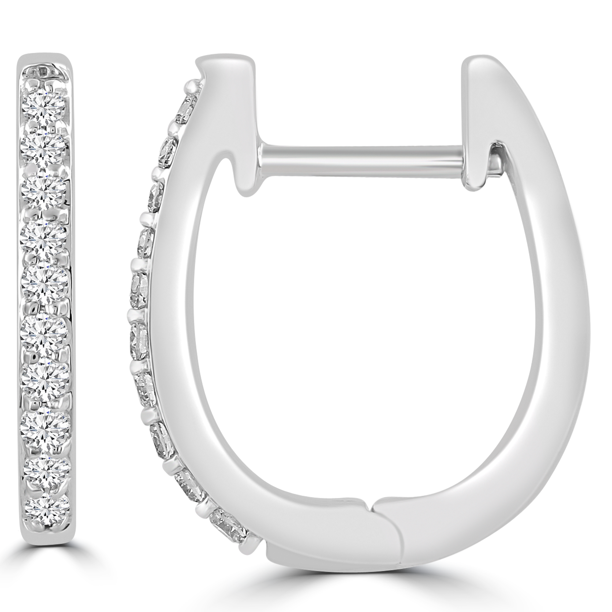 9ct Diamond Huggies