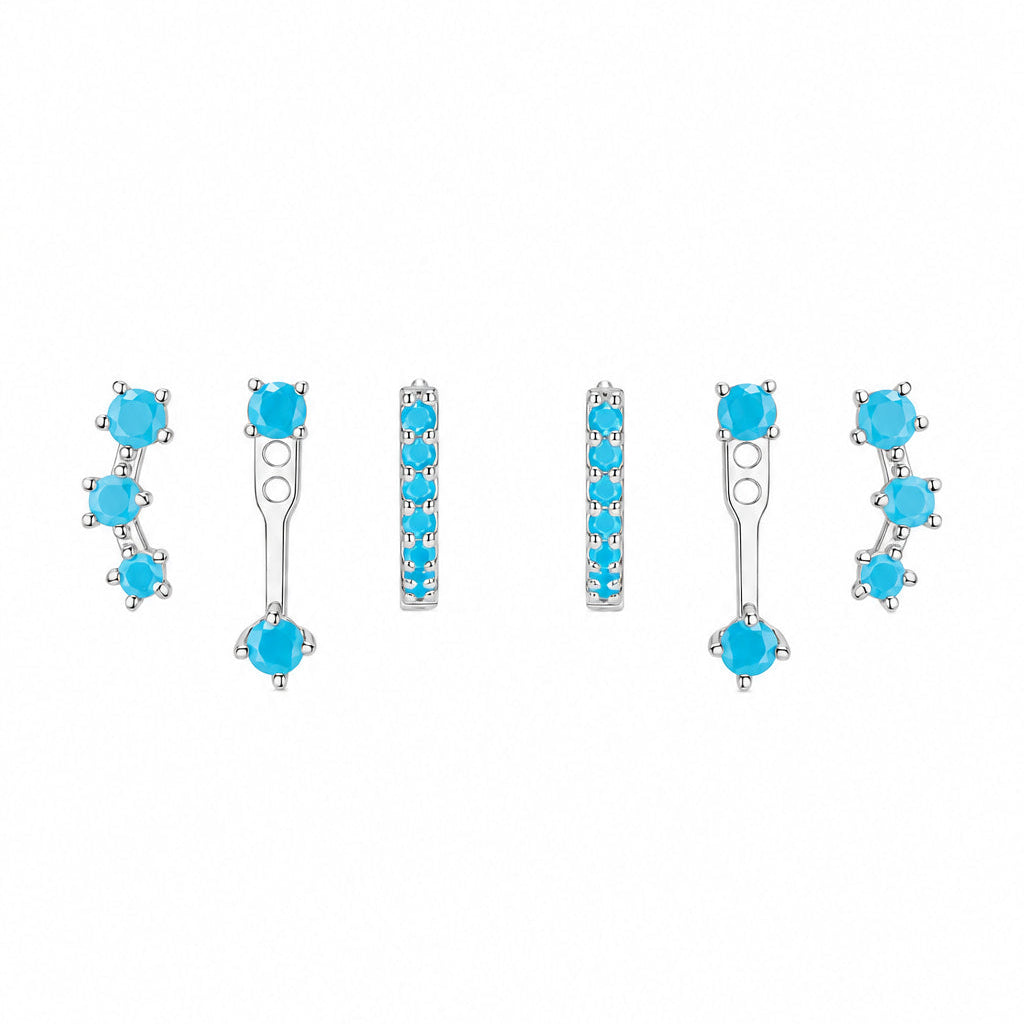 Cerulean Silver Stacker Set