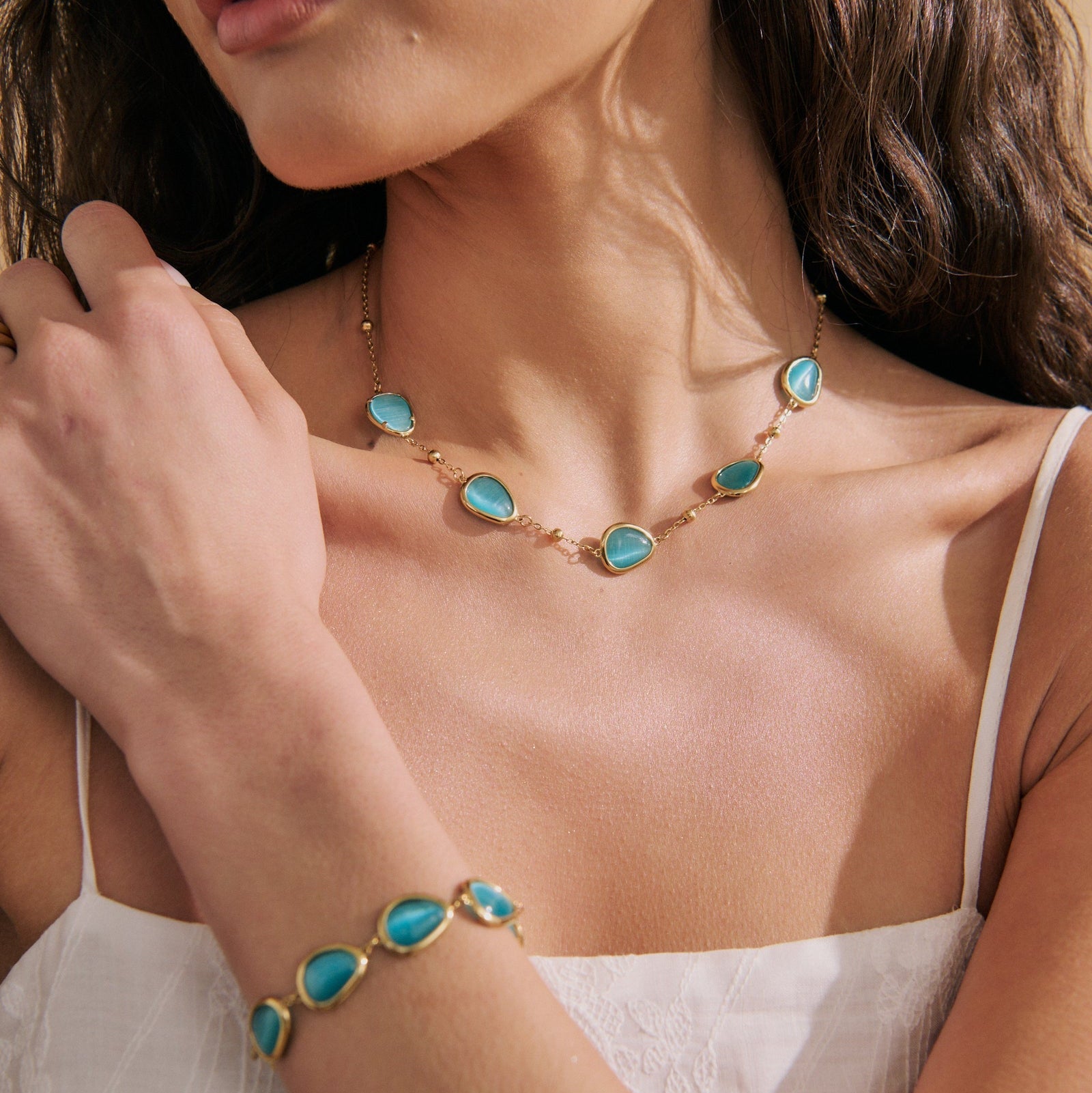 Via Resin Blue Bracelet