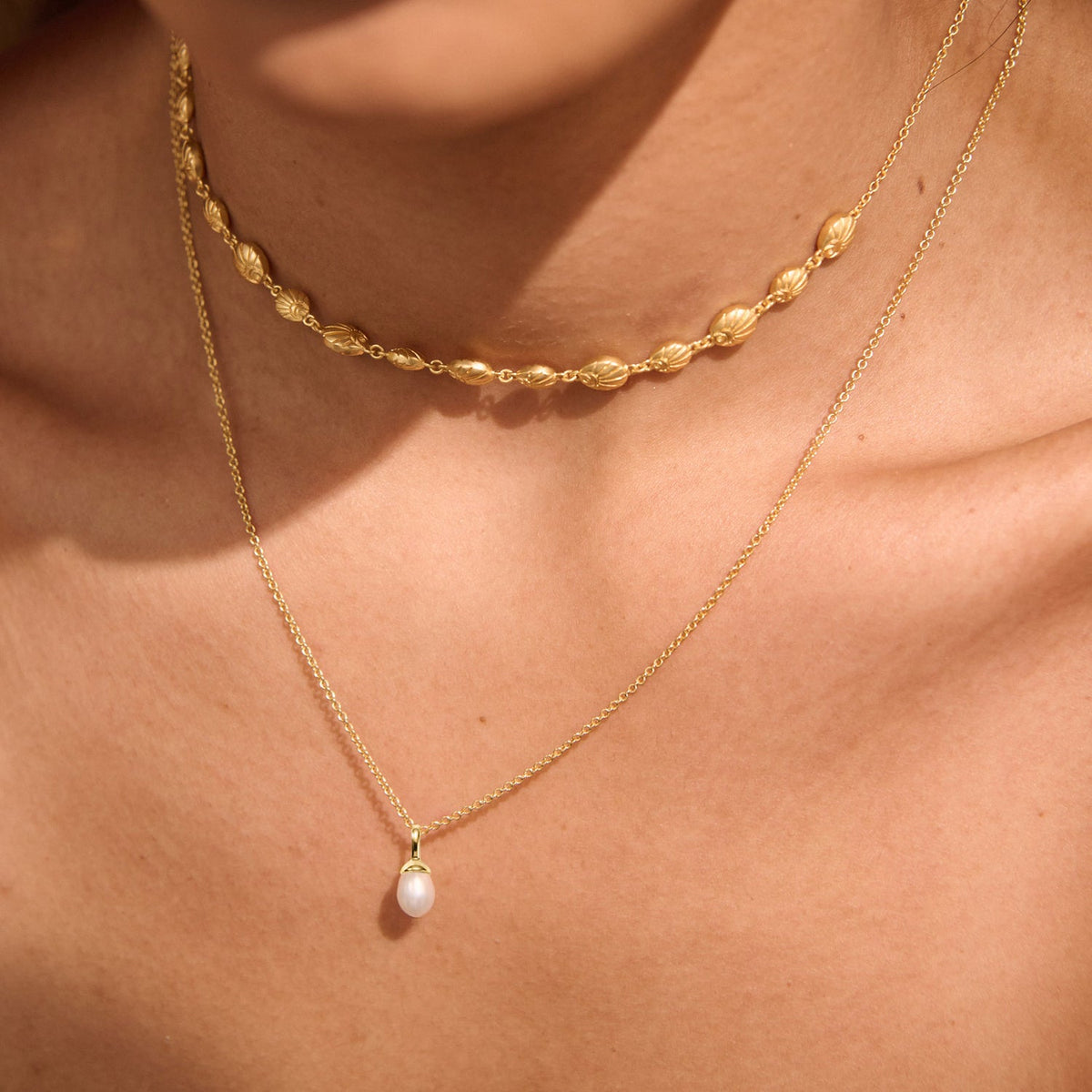 Ocean Dreamer Pearl Charm Necklace