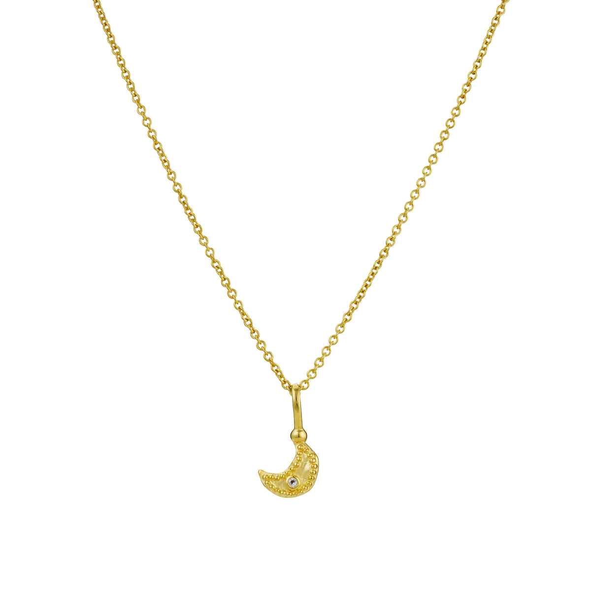 Night Sky Moon Charm Necklace