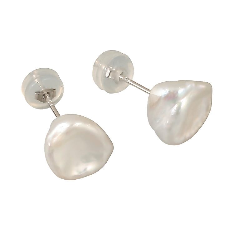 10mm Keshi Pearl Studs