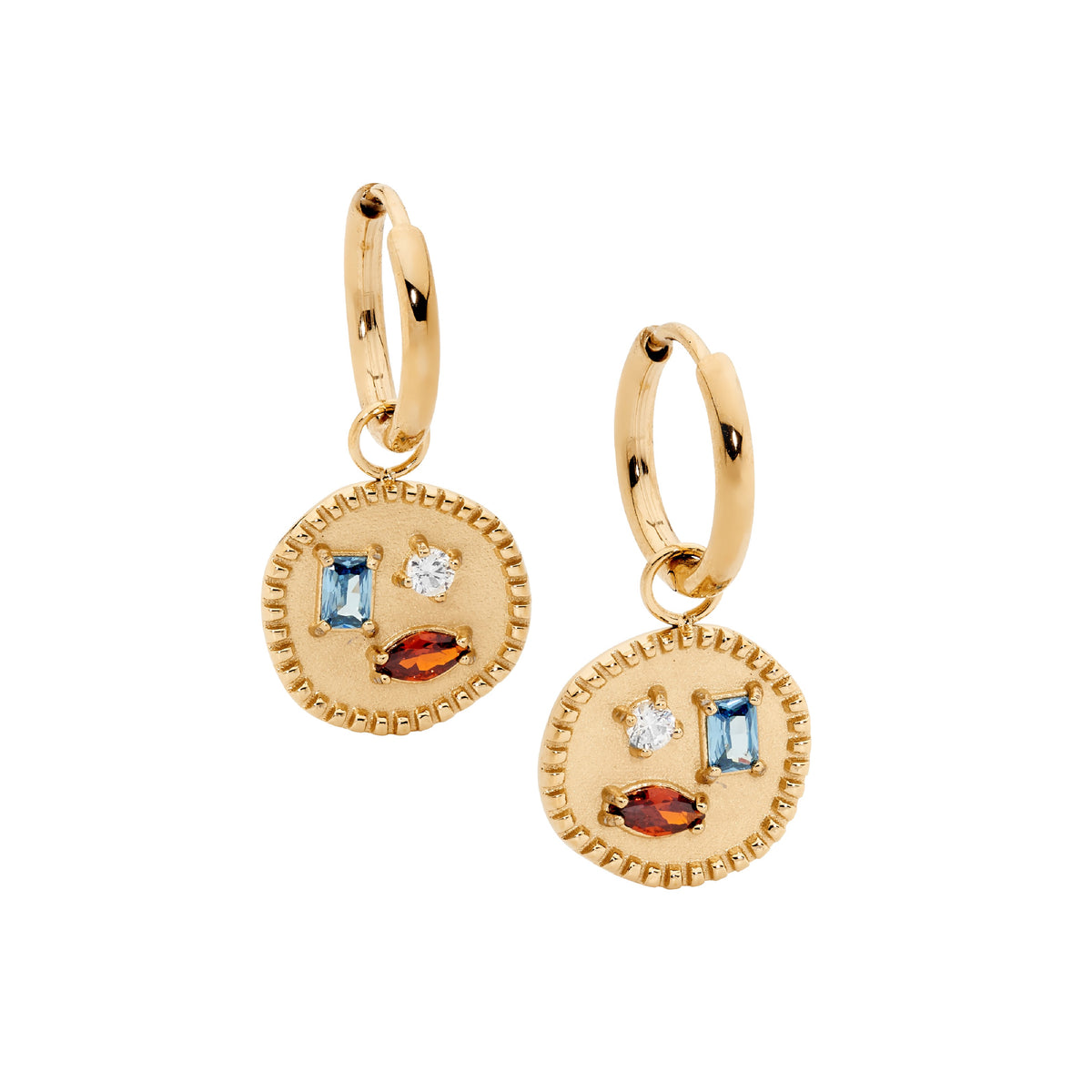 Gold Plated Steel Earrings