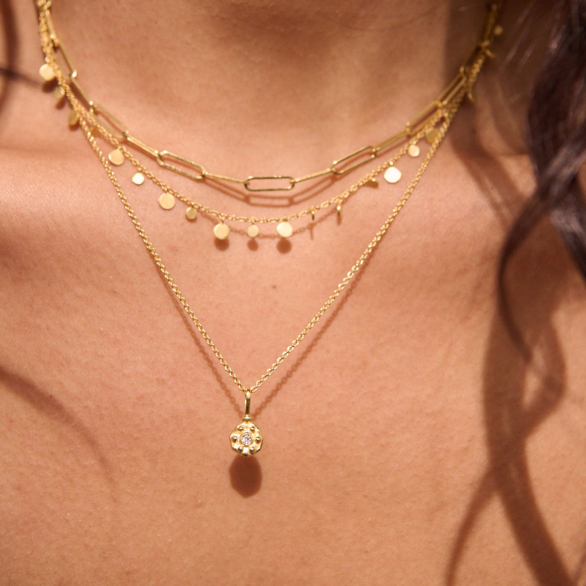 Night Sky Star Charm Necklace