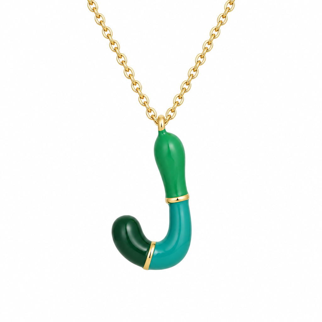 Charm Bar Kids Coloured Bubble Letter Necklaces