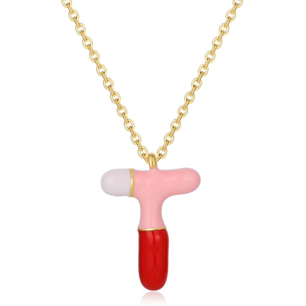 Charm Bar Kids Coloured Bubble Letter Necklaces