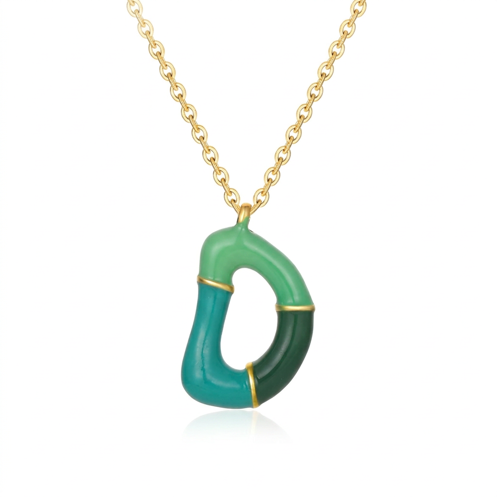 Charm Bar Kids Coloured Bubble Letter Necklaces