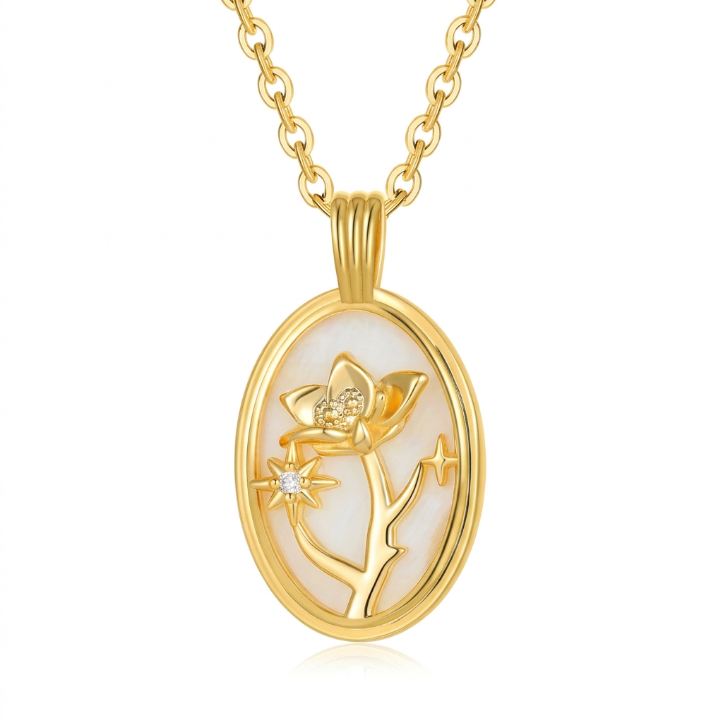 July Birthflower Necklace
