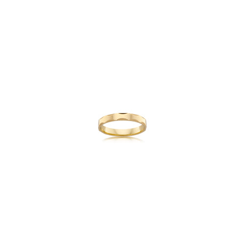 9ct Faceted Edge Wedder