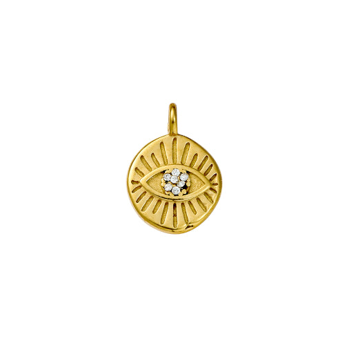 Golden Evil Eye Charm