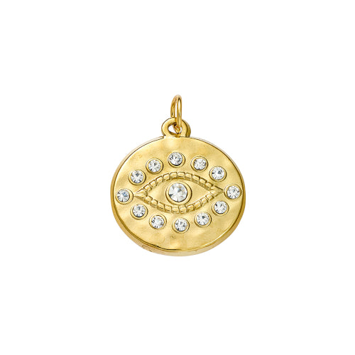 Evil eye disc charm