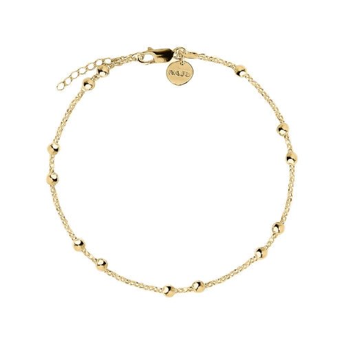 Sterling silver gold plated anklet