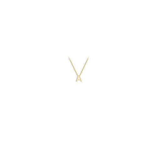 9ct gold inital necklace