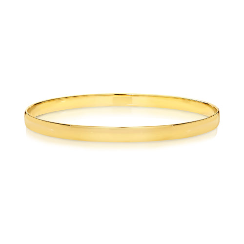 9ct 5mm Half Round Bangle