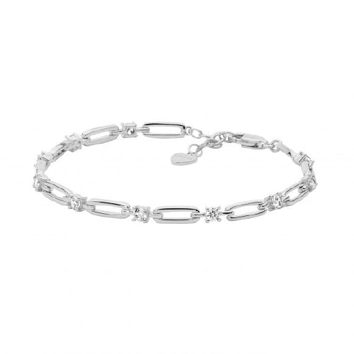 Open link CZ bracelet