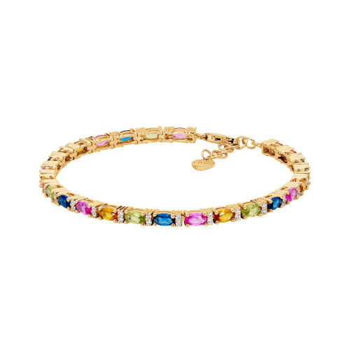 Multi Colour Tennis Bracelet