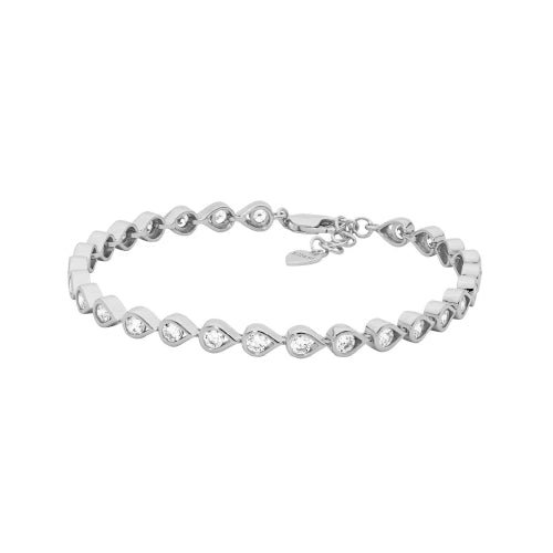 Sterling Silver Cz Tennis Bracelet