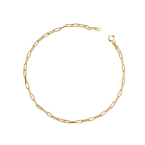 Gold plated anklet